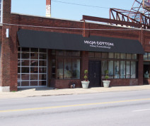 commercial awning at High Cotton