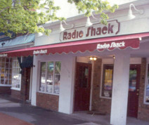 commercial awning at Radio Shack
