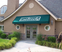 commercial awning at LeaBrooke