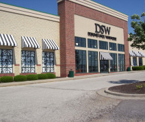 commercial window awnings at Designer Shoe Warehouse