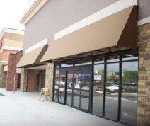 commercial awning at Harry's