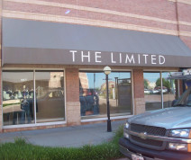 commercial awnings at The Limited