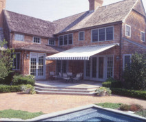 residential awning over patio