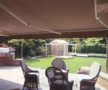 Residential Awning in backyard